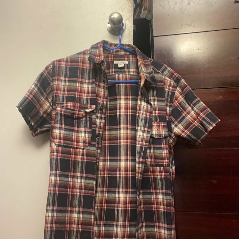 Men's Plaid Short Sleeve Shirt